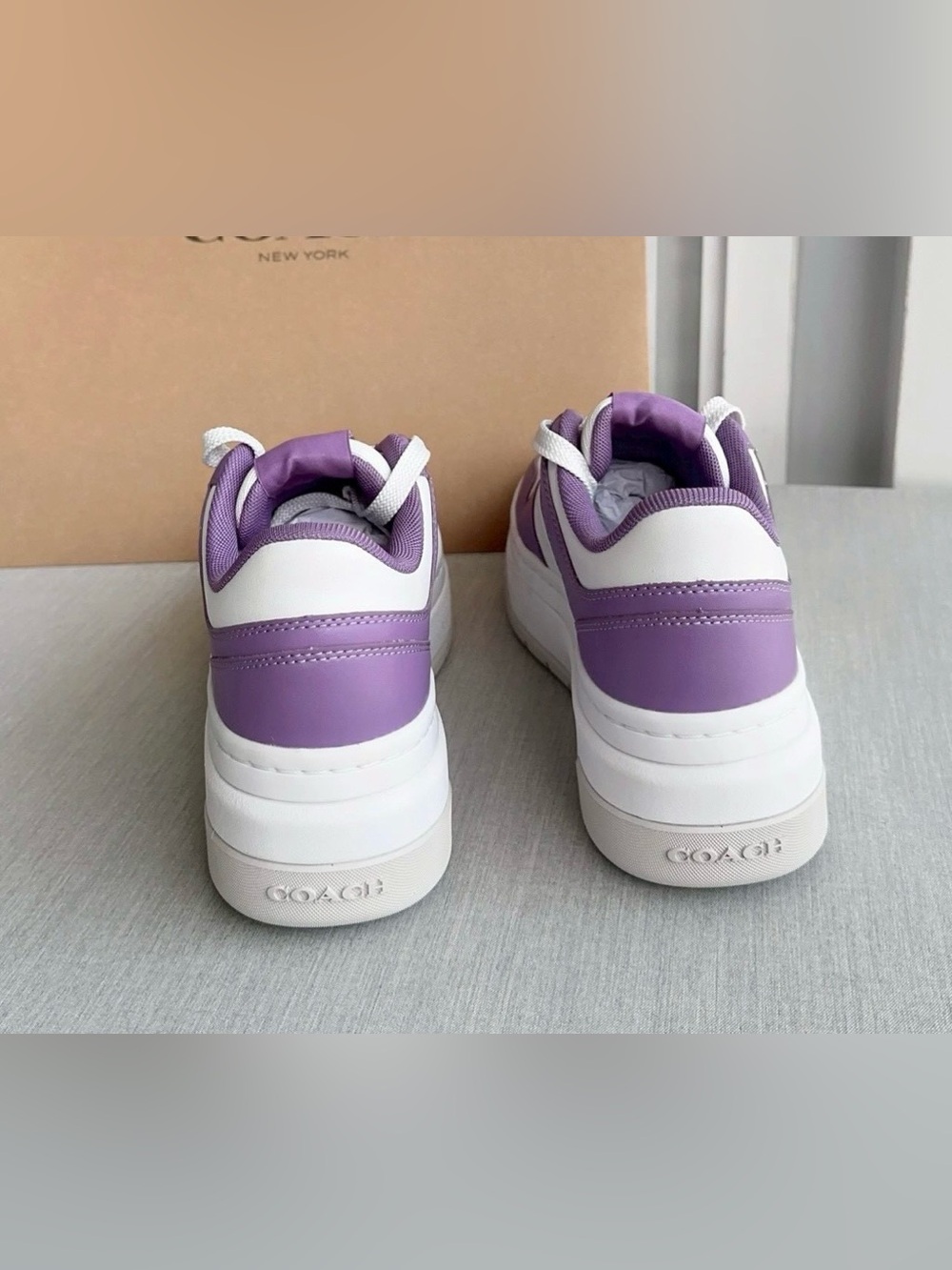 Coach women Platform Sneaker Size 7 & 7.5 - Picture 3 of 5